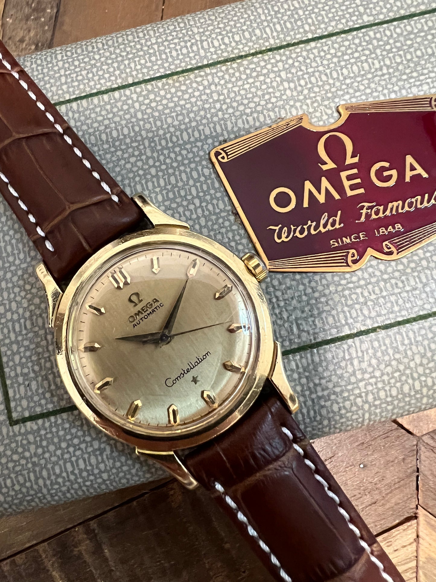 montre Omega Constellation 18k watch